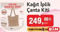 KAĞIT İPLİK ÇANTA KİTİ